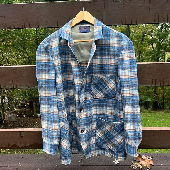 Mens Pendleton Plaid Blazer jacket - Picture 3 of 6